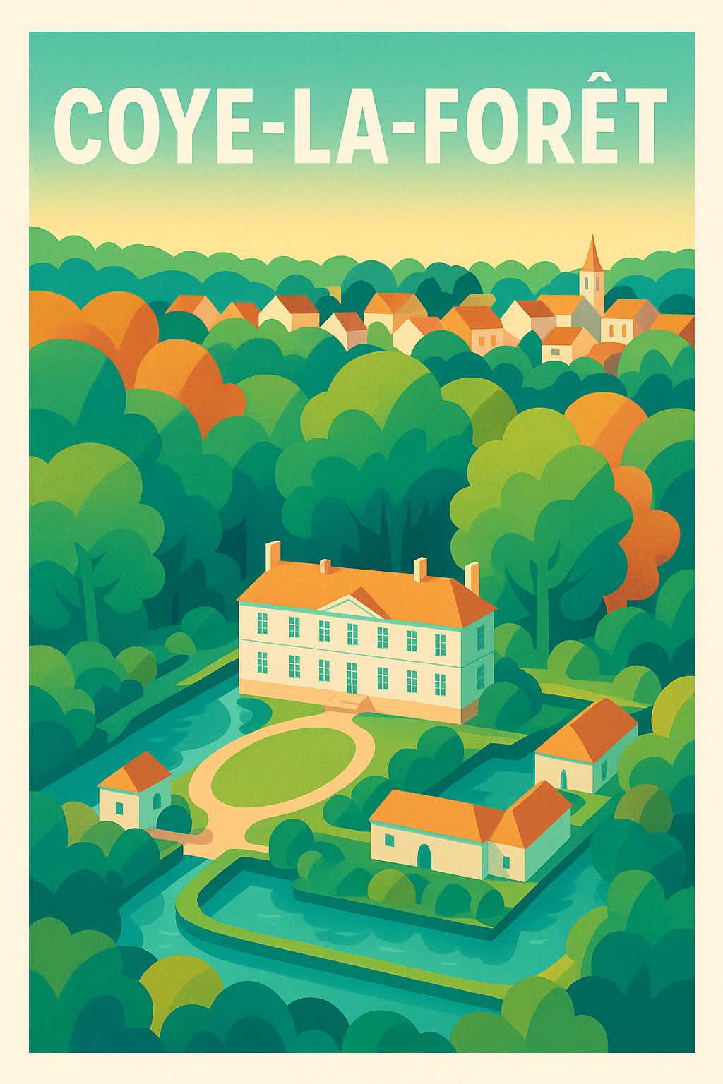 Affiche de Coye-la-Forêt - Évasion bucolique et charme intemporel