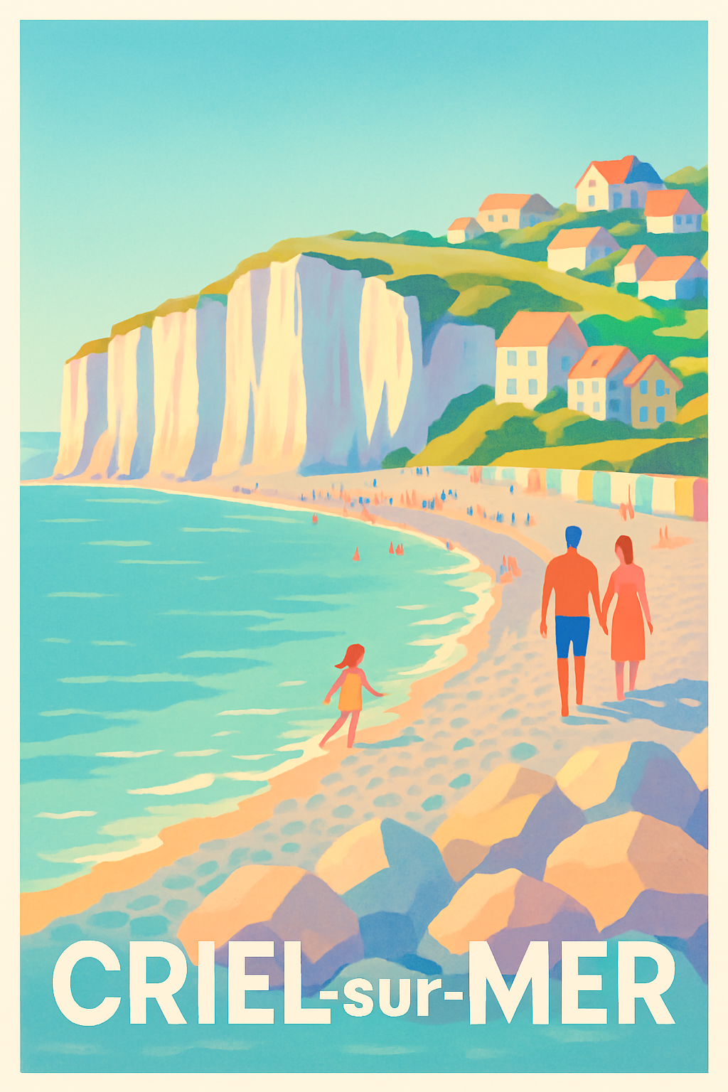 Affiche de Criel-sur-Mer - Évasion sur la côte normande