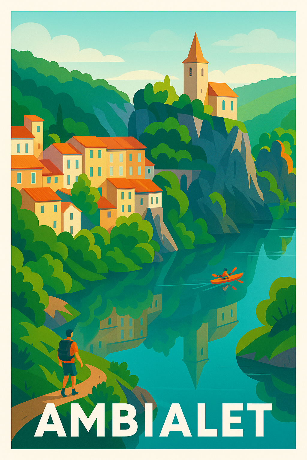 Affiche de Ambialet - Évasion au bord de la rivière