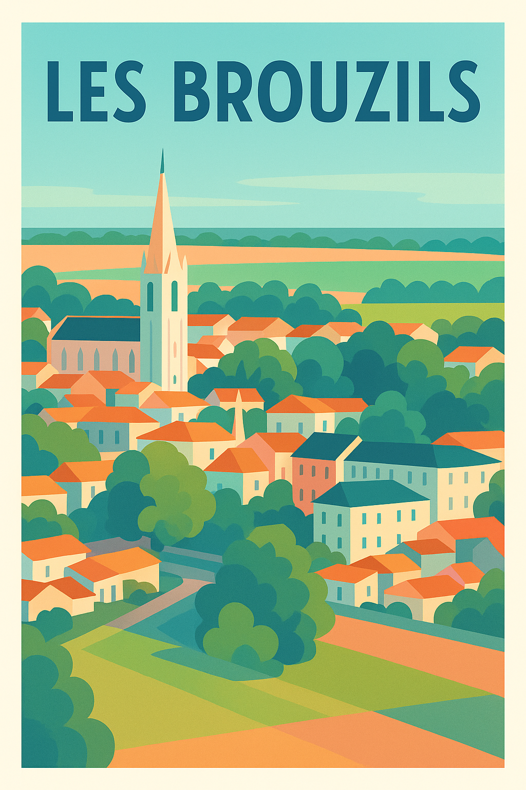 Affiche de Les Brouzils - Charme pittoresque de la campagne vendéenne