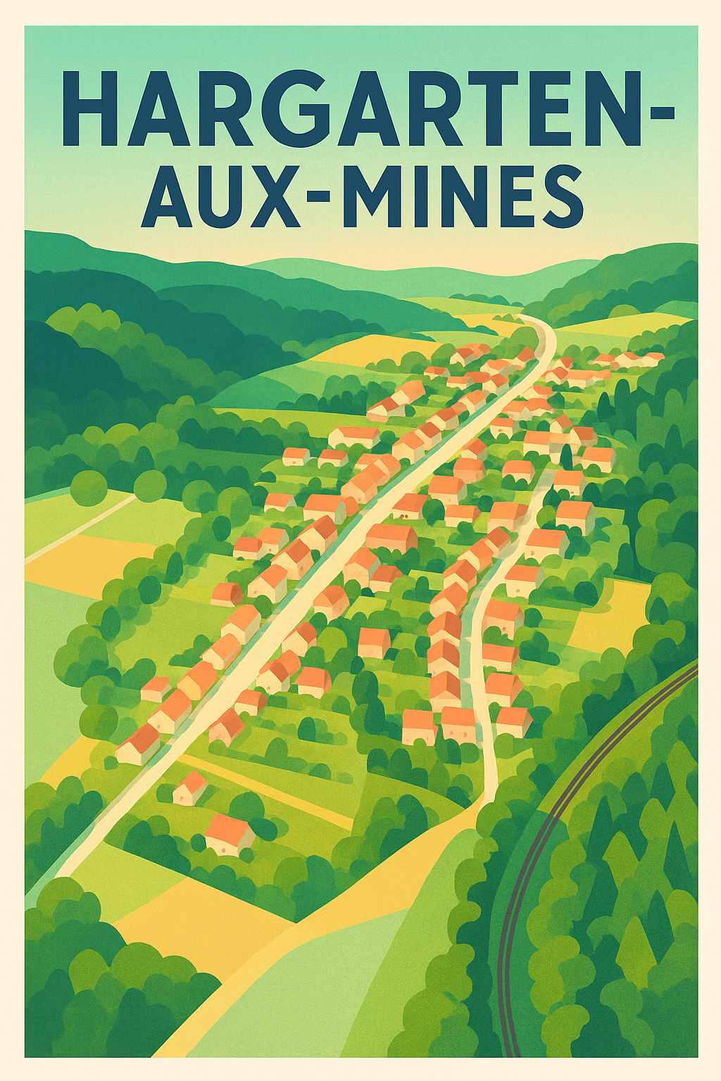 Affiche de Hargarten-aux-Mines - Charme bucolique et nature préservée
