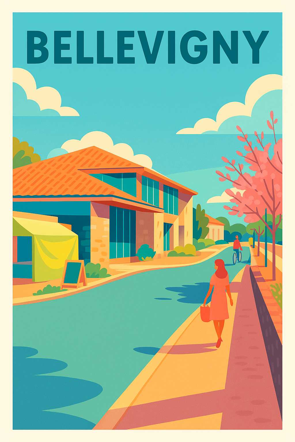 Affiche de Bellevigny - Une promenade lumineuse au cœur de la ville
