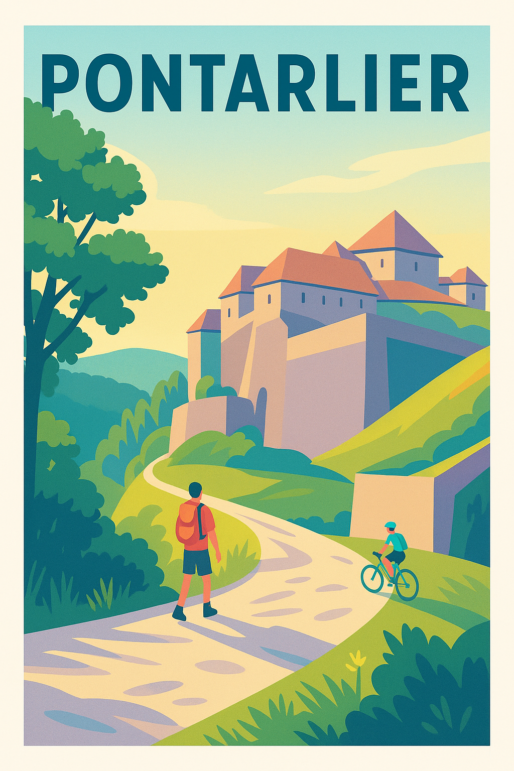 Affiche de Pontarlier - Escapade nature et patrimoine