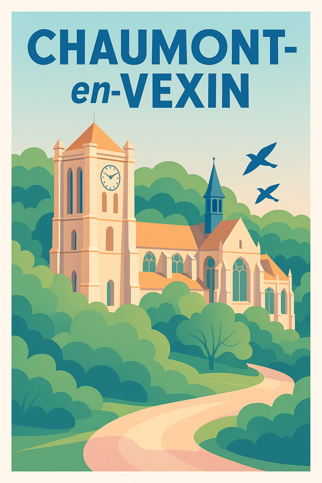 Affiche de Chaumont-en-Vexin - Charme pittoresque au cœur de la nature