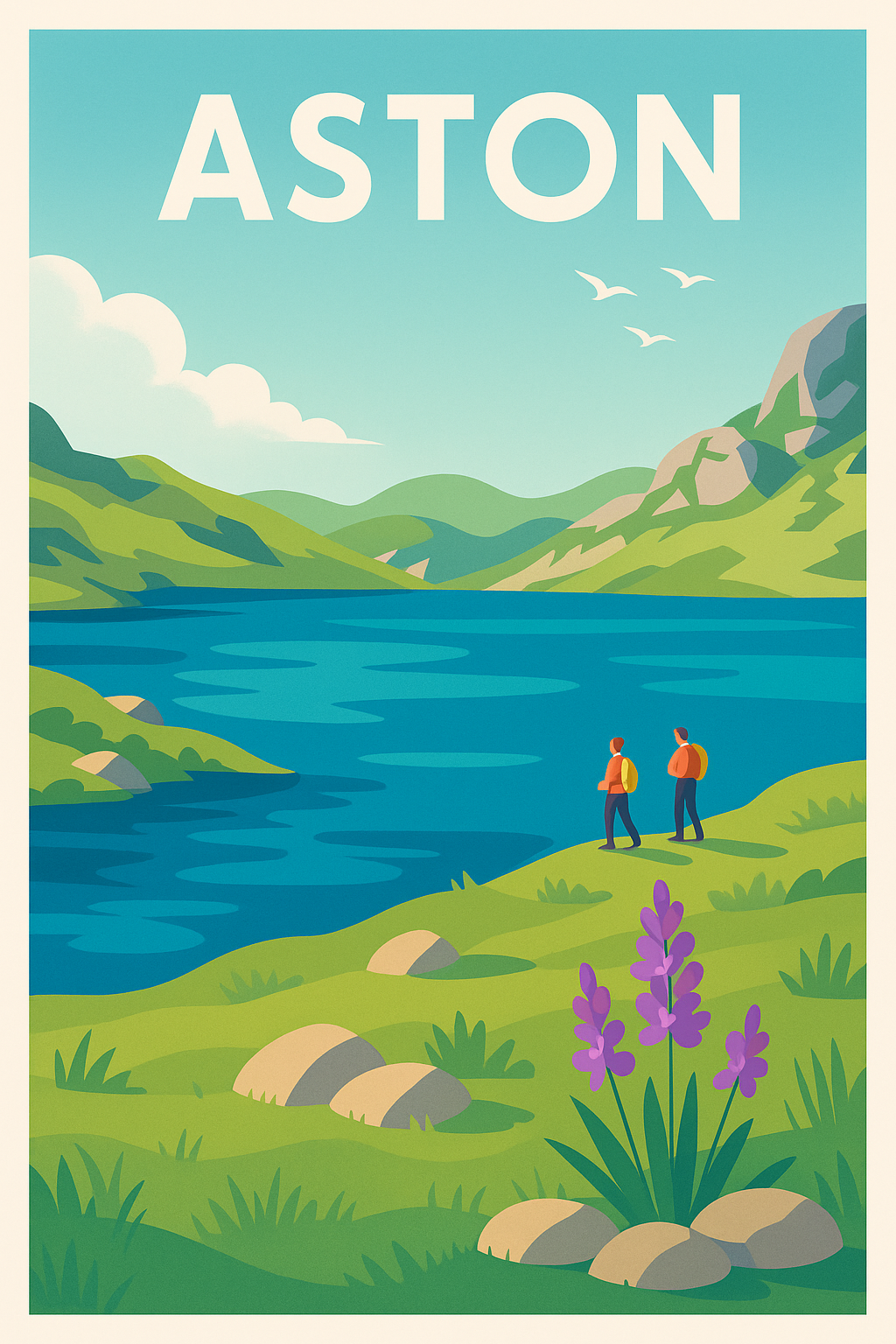 Affiche Aston — Évasion et nature préservée · poster d'art de Aston