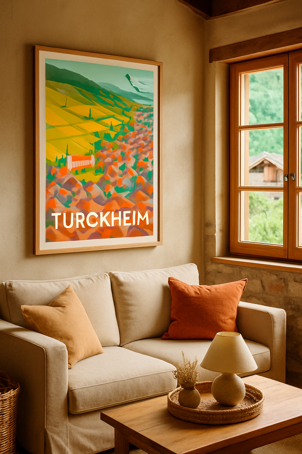 Mise en situation Affiche de Turckheim - Le charme pittoresque de l'Alsace