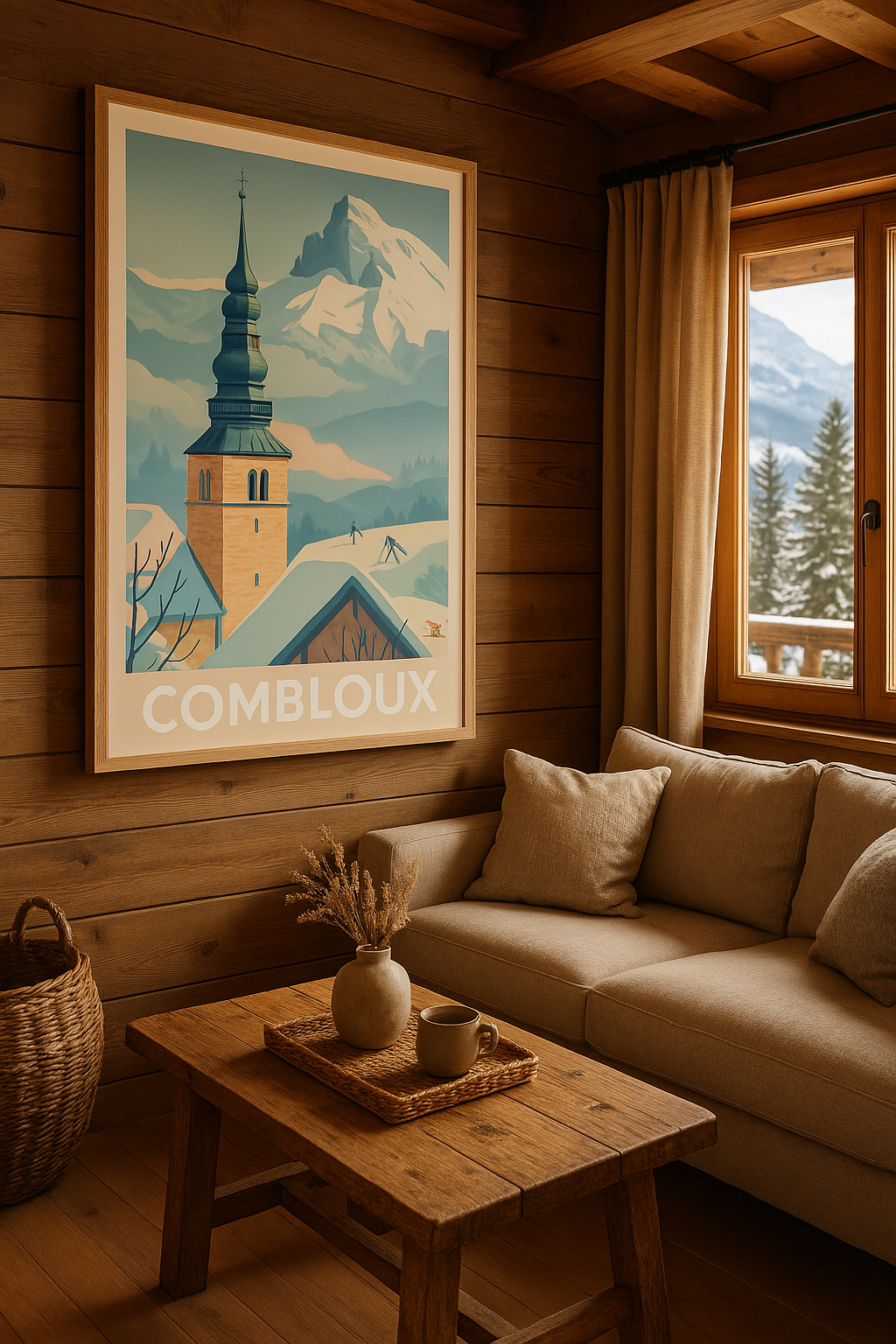 Mise en situation Affiche de Combloux - Évasion hivernale au pied du Mont-Blanc
