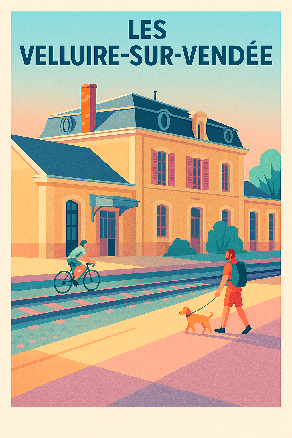 Affiche de Les Velluire-sur-Vendée - Douceur de vie au fil des rails