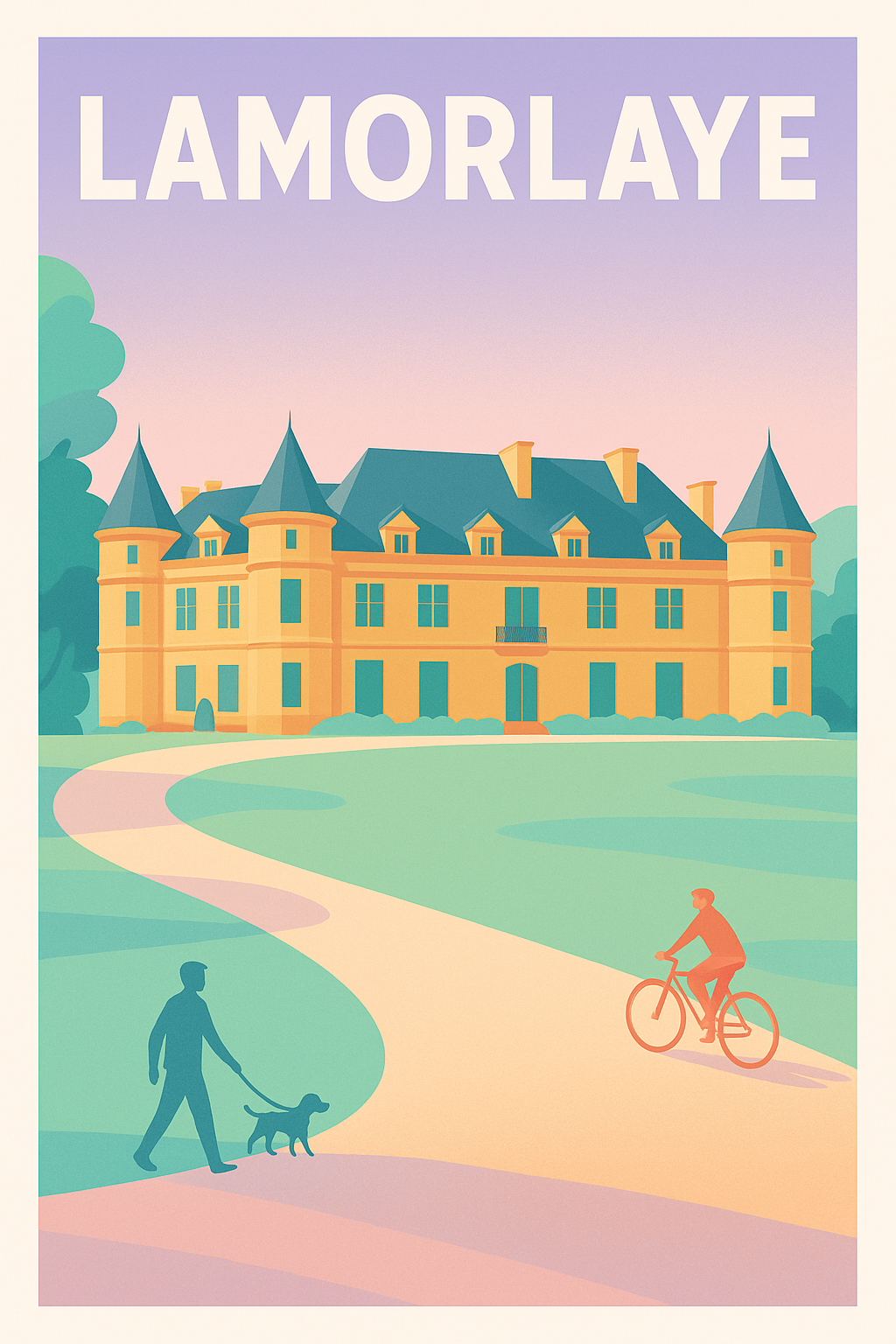 Affiche de Lamorlaye - Élégance et sérénité au Château