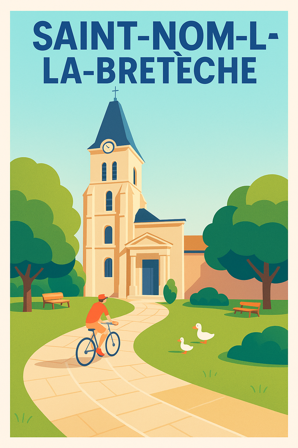 Affiche de Saint-Nom-la-Bretèche - Sérénité et Nature au Cœur du Village