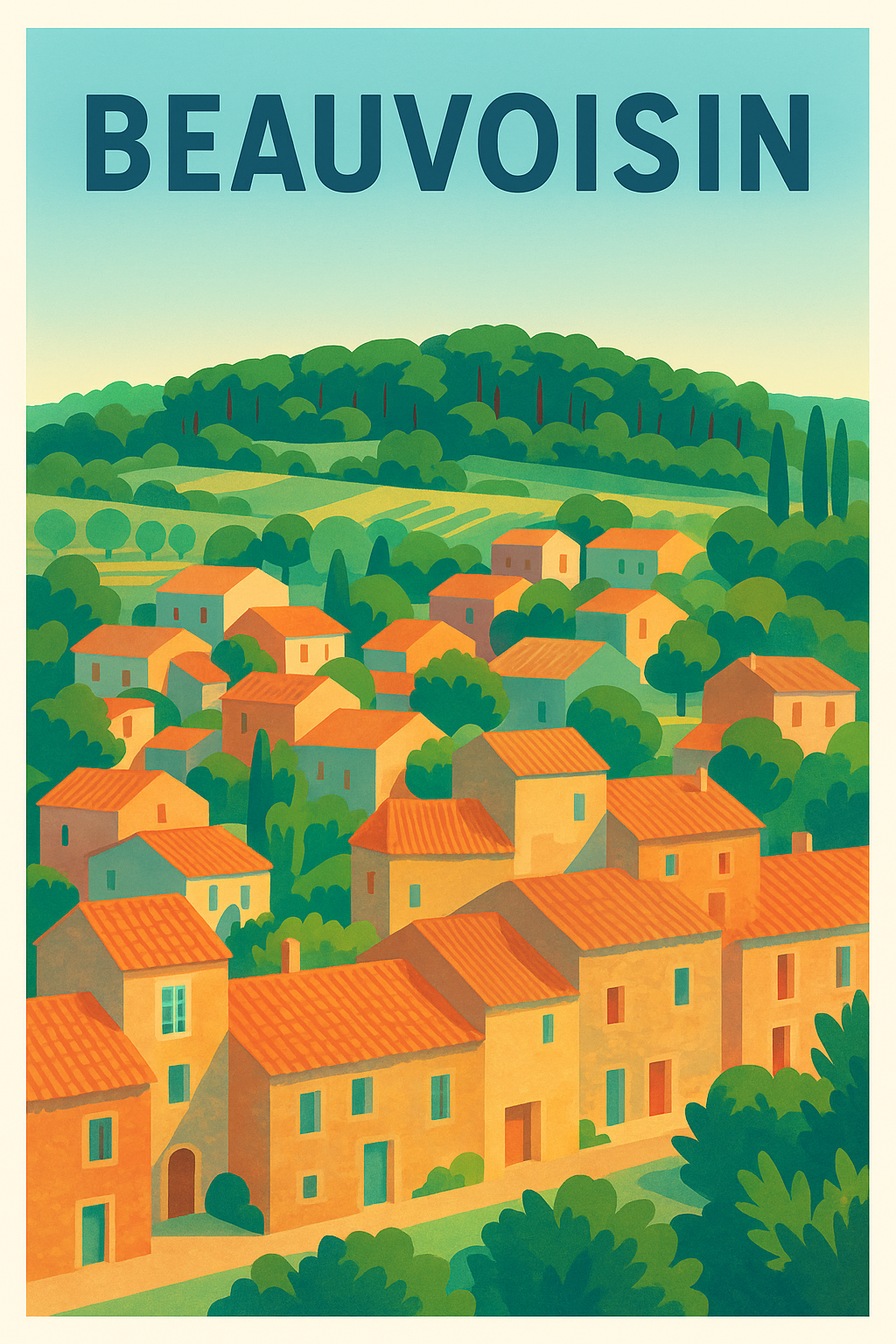 Affiche de Beauvoisin - Charme Provençal en Harmonie