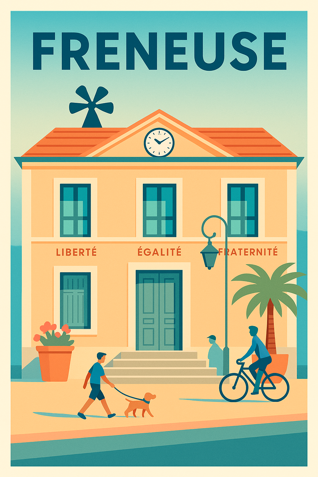 Affiche de Freneuse - Charme et sérénité au cœur de la ville