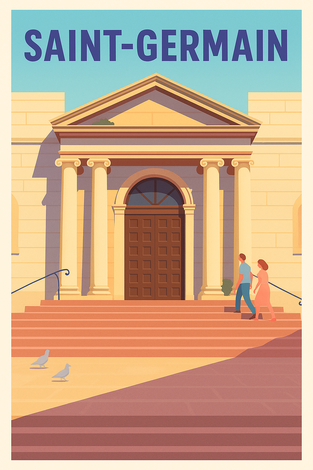 Affiche de Saint-Germain - Ambiance classique et élégante