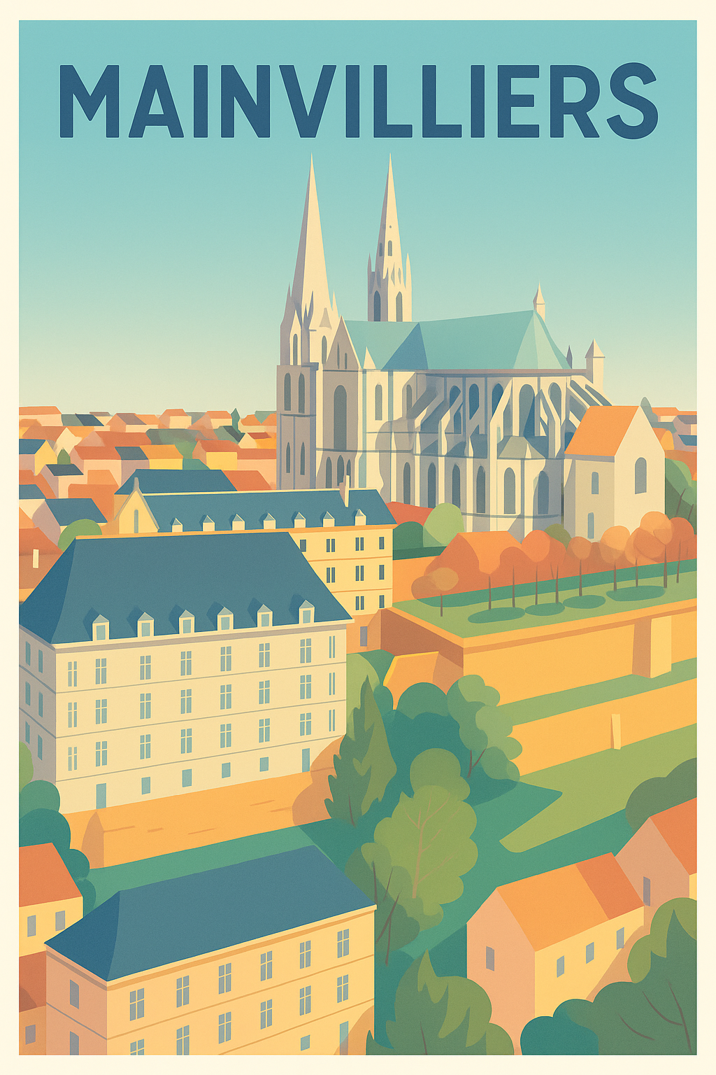 Affiche de Mainvilliers - Charme historique et architectural