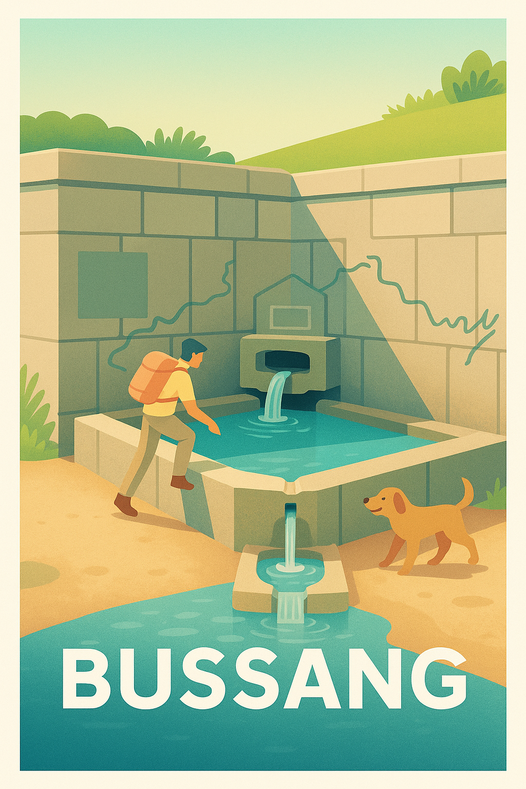 Affiche Bussang — Escapade nature et sources rafraîchissantes · poster d'art de Bussang