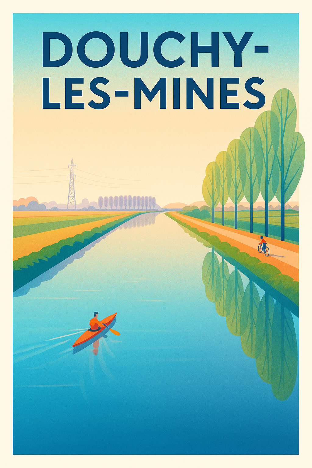 Affiche de Douchy-les-Mines - Sérénité au fil de l'eau