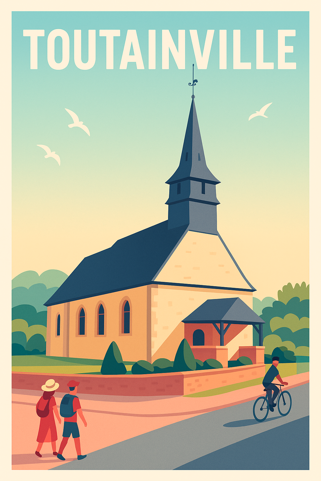 Affiche de Toutainville - Charme paisible et authenticité normande