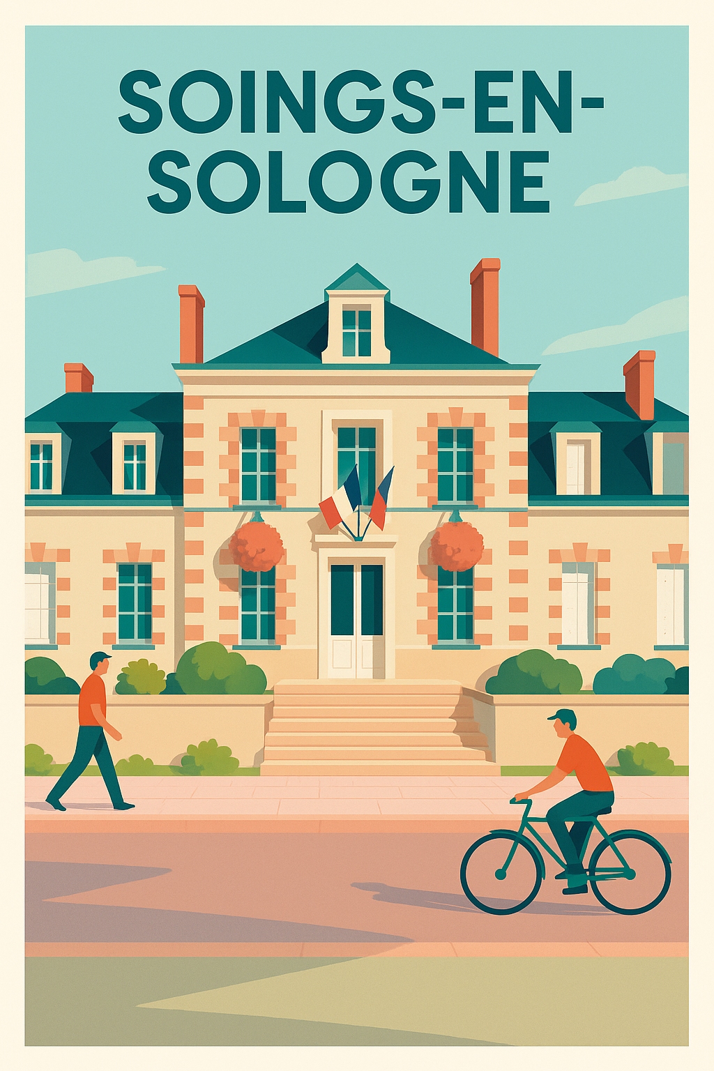 Affiche de Soings-en-Sologne - Une promenade paisible au cœur de la ville