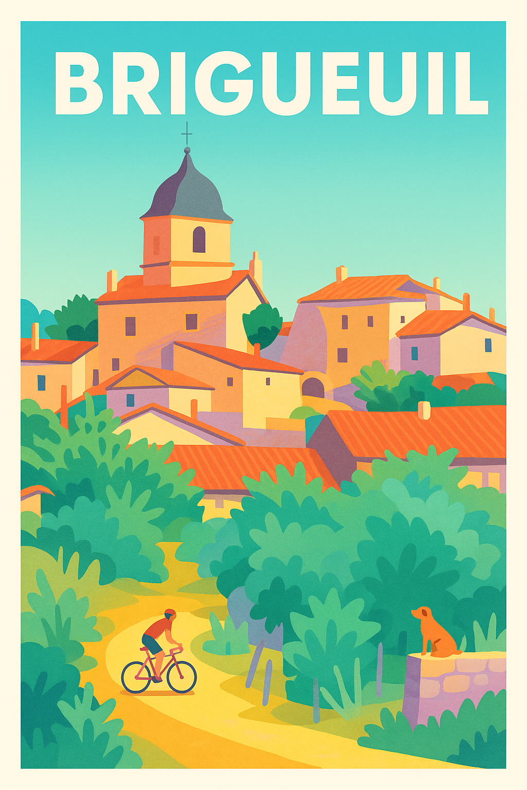 Affiche de Brigueuil - Charme et sérénité d'un village à découvrir