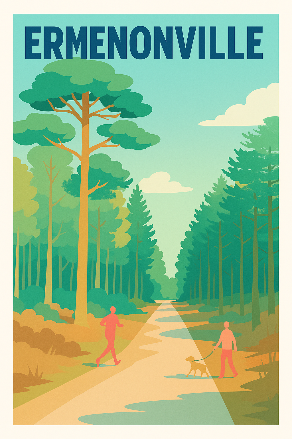Affiche de Ermenonville - Promenade en pleine nature