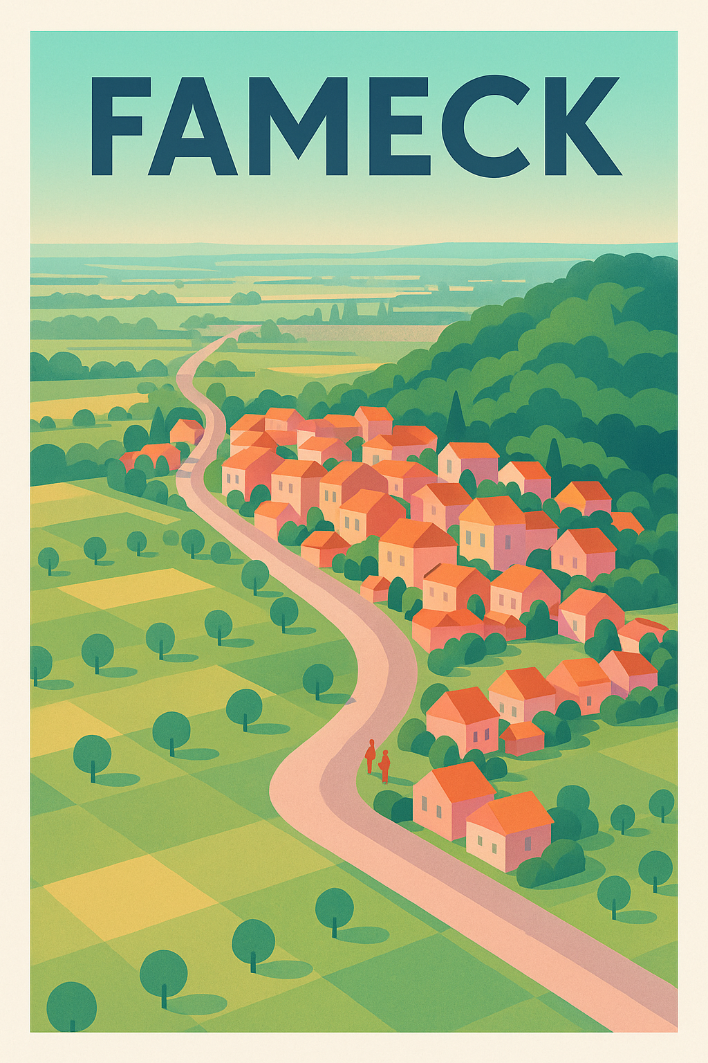 Affiche de Fameck - Évasion champêtre et douceur de vivre