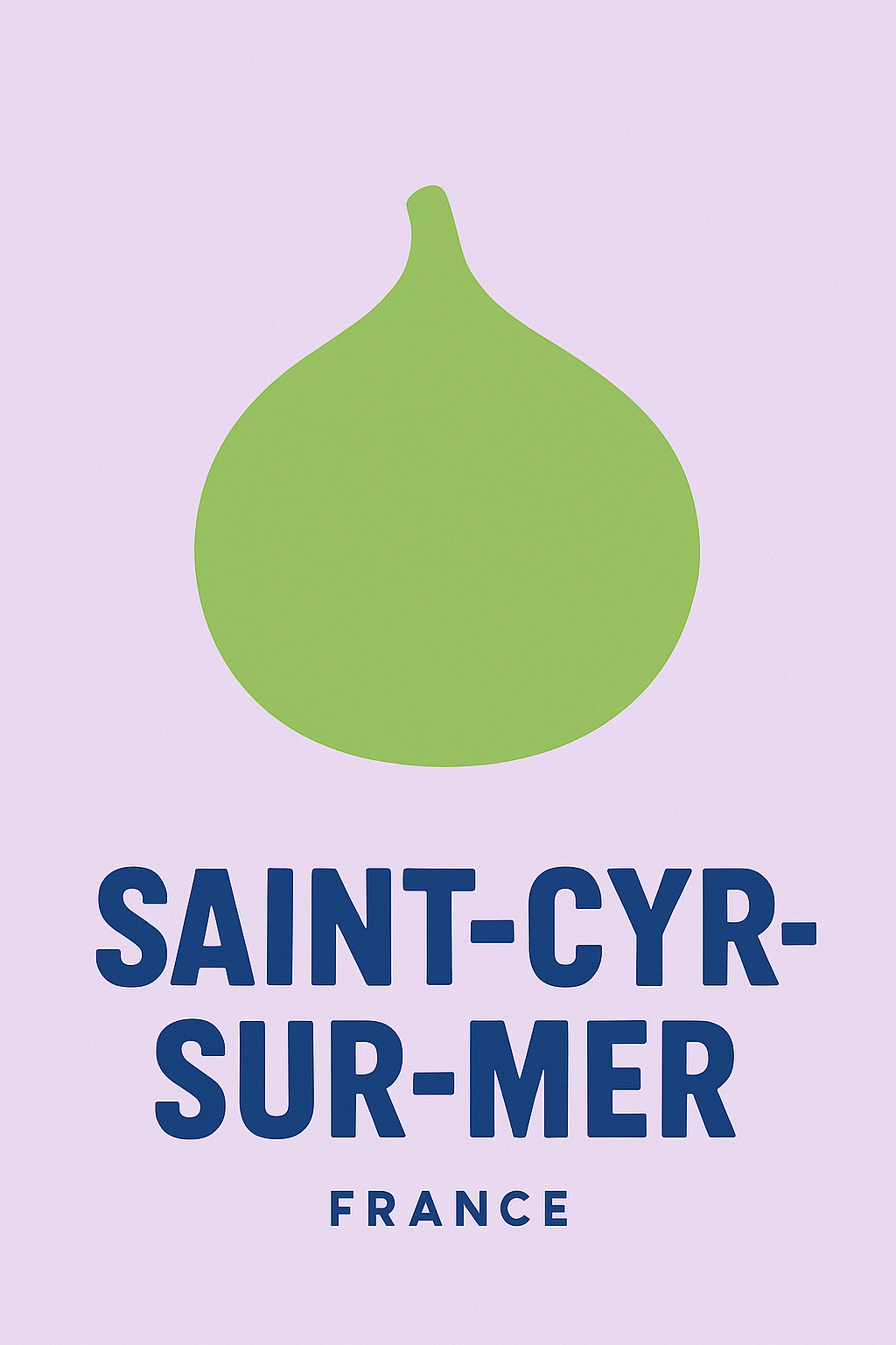 Affiche Saint-Cyr-sur-Mer — L'essence de la Provence en simplicité · poster d'art de Saint-Cyr-sur-Mer
