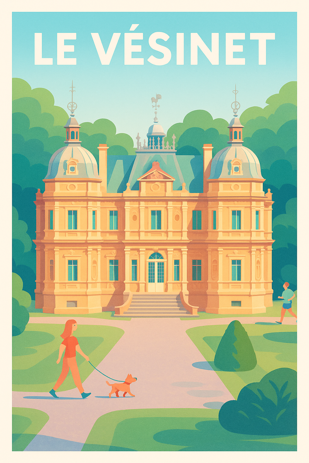 Affiche de Le Vésinet - Élégance et Sérénité au cœur du parc