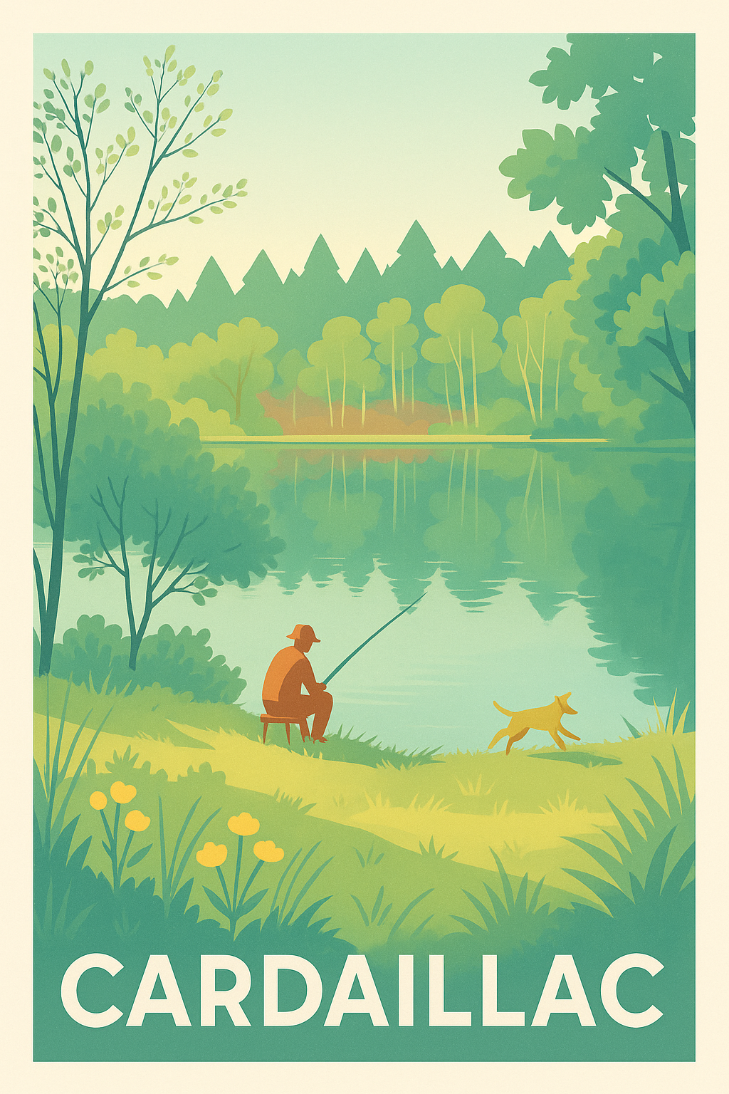 Affiche de Cardaillac - Sérénité au bord de l'eau