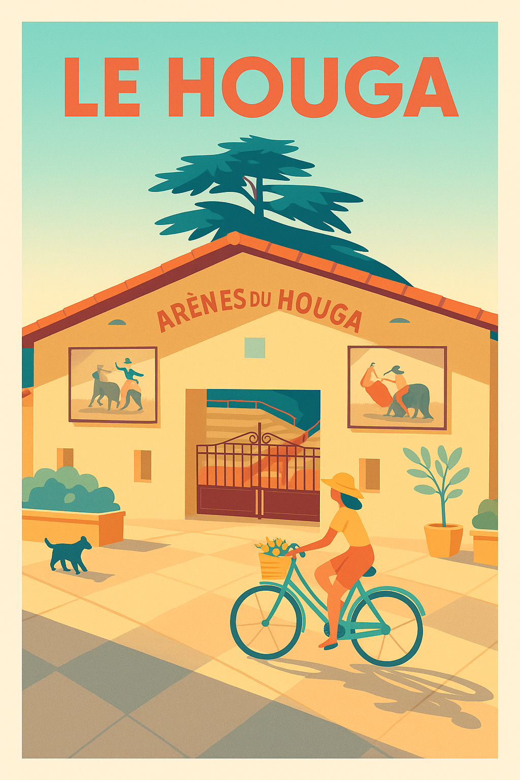 Affiche de Le Houga - Charme et douceur d'une balade ensoleillée