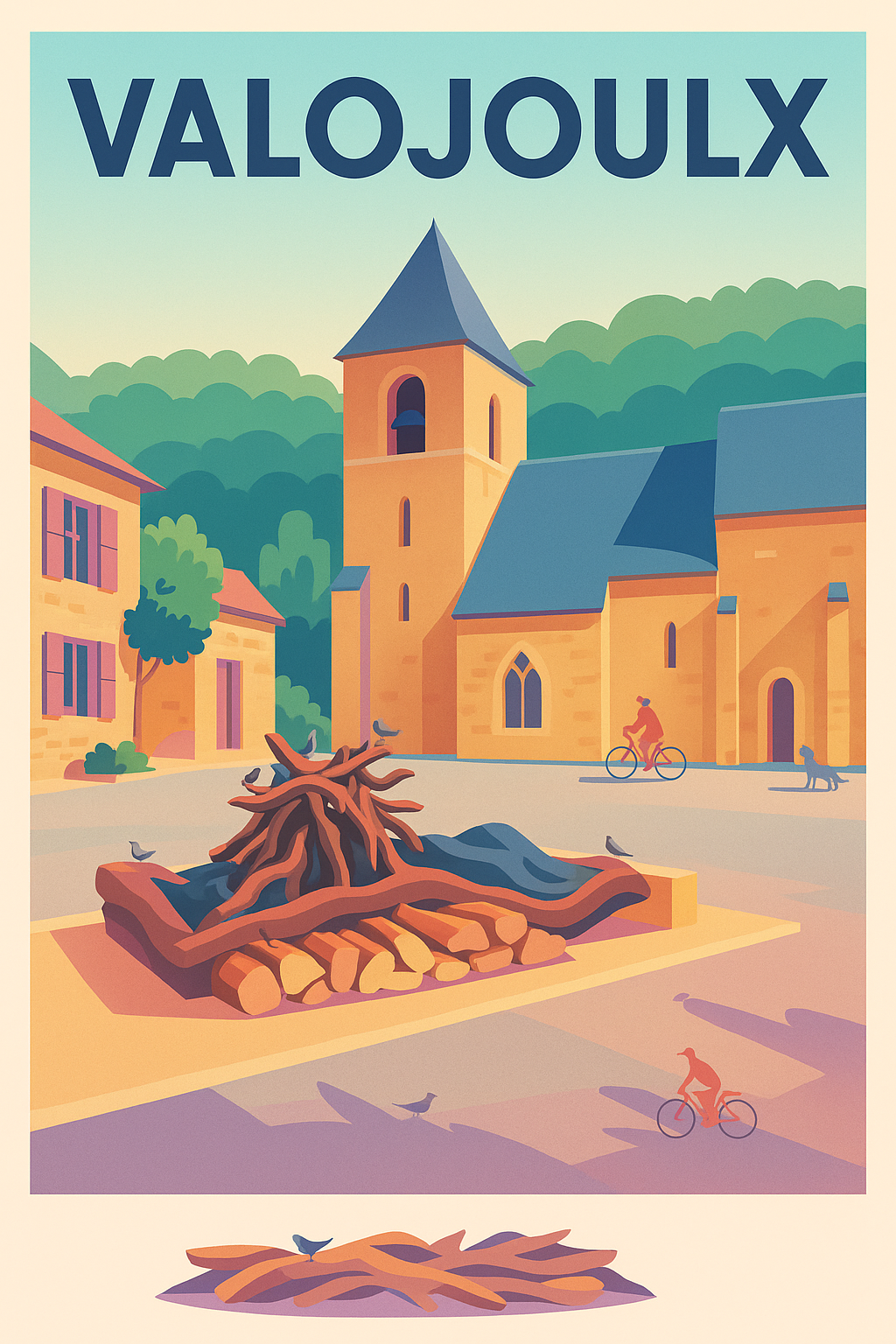 Affiche Valojoulx — Charme rural et nature apaisante · poster d'art de Valojoulx