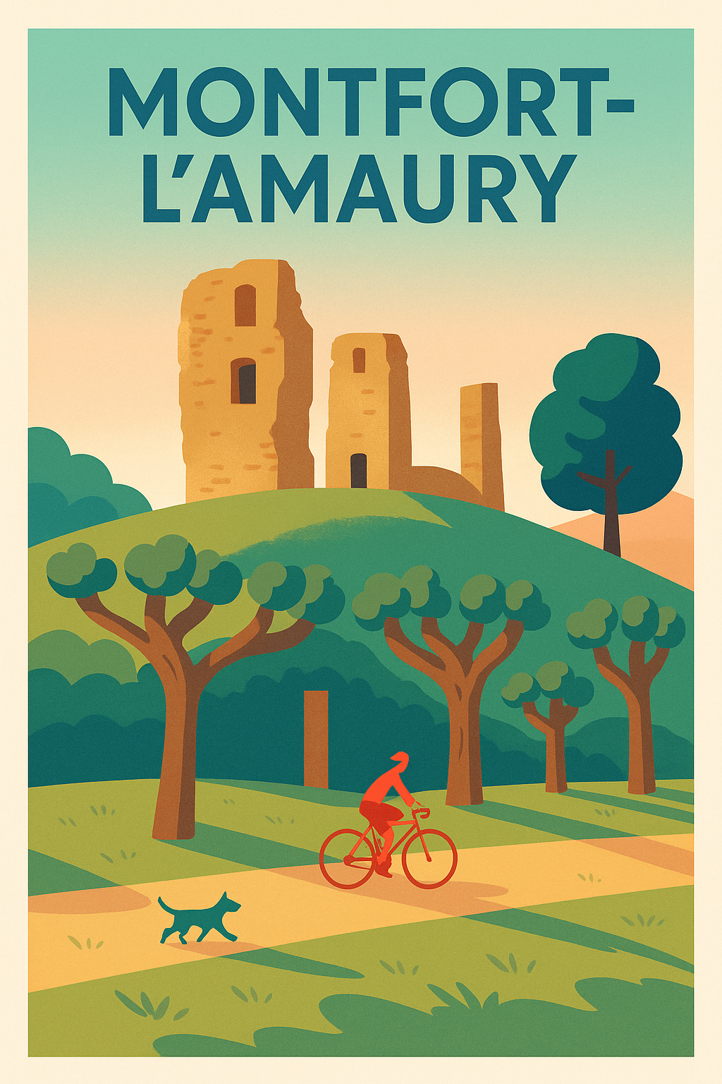 Affiche de Montfort-l'Amaury - L'Esprit Nature et Patrimoine