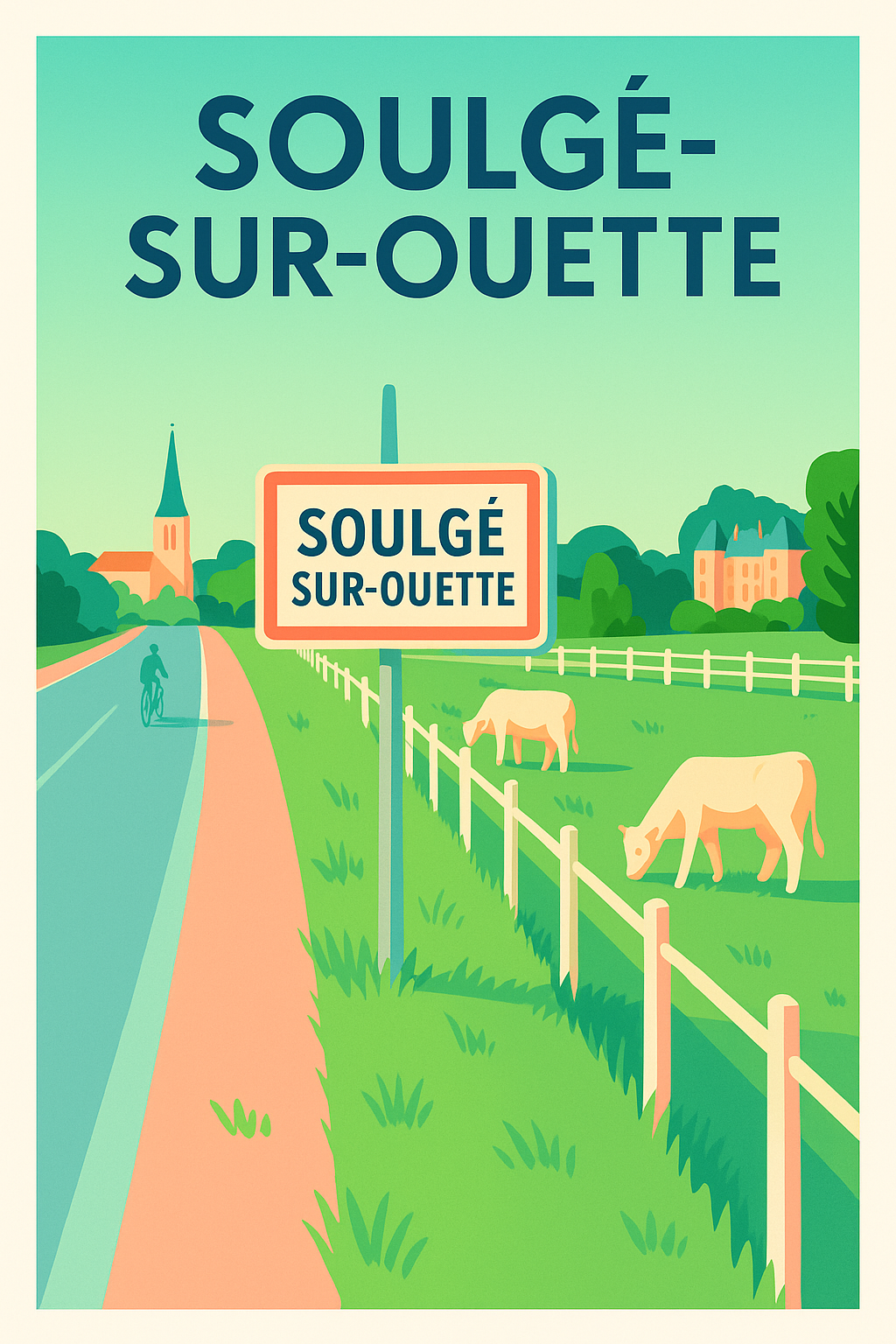Affiche de Soulgé-sur-Ouette - Charme bucolique au cœur de la campagne