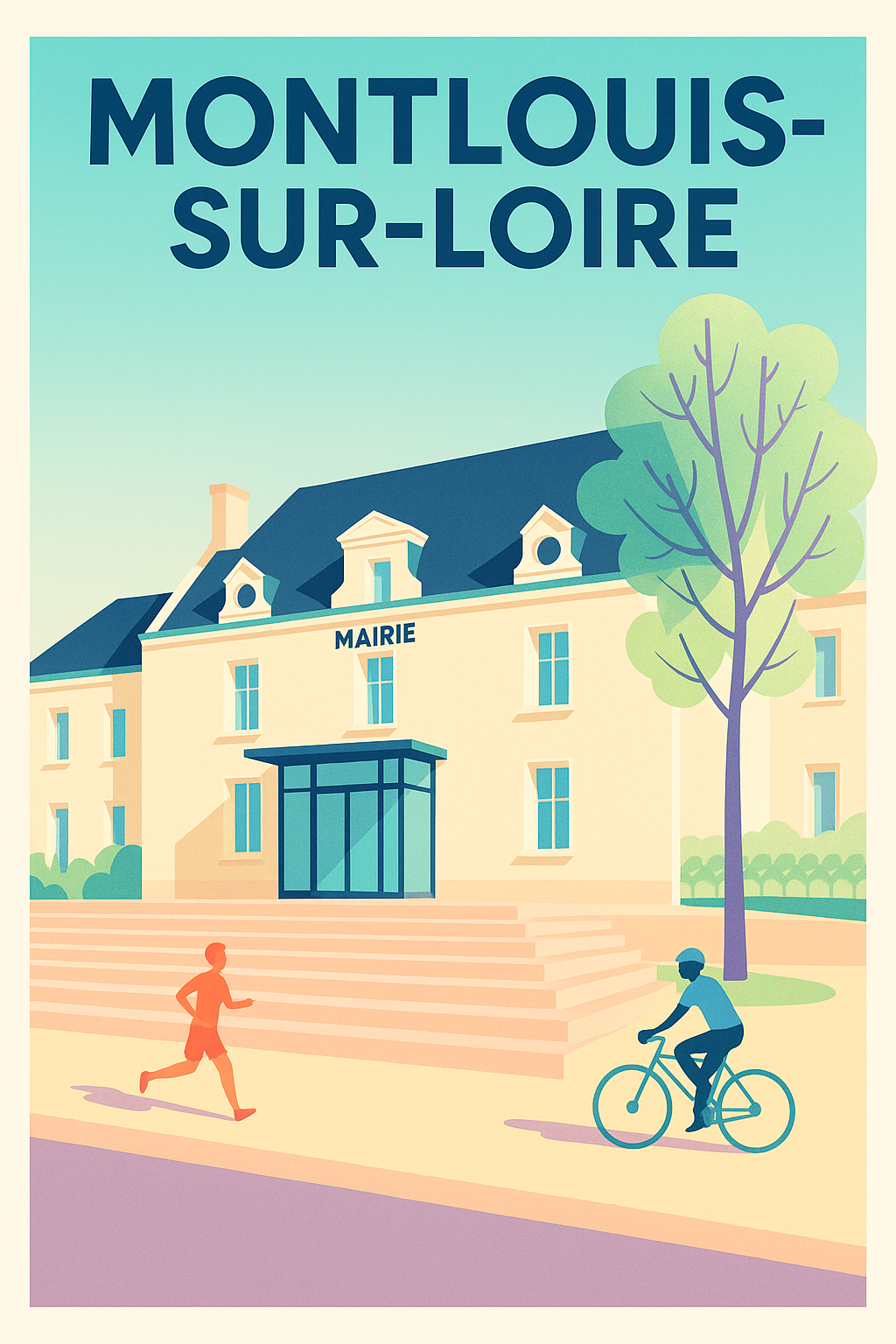 Affiche de Montlouis-sur-Loire - Charme et activité au cœur de la ville