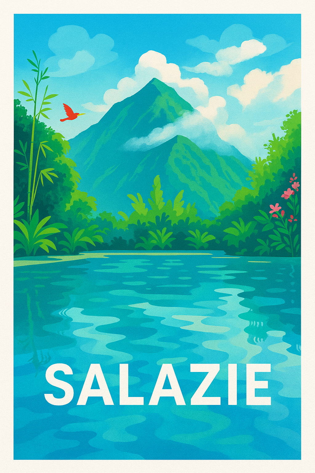 Affiche Salazie — Évasion Nature au Cœur de l'Île · poster d'art de Salazie