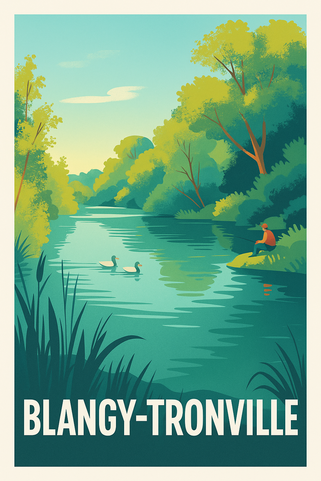 Affiche de Blangy-Tronville - Évasion paisible au fil de l'eau