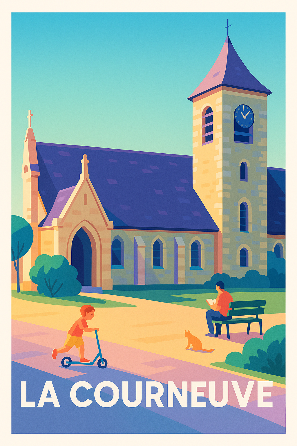 Affiche La Courneuve - Charme et sérénité au cœur de la ville