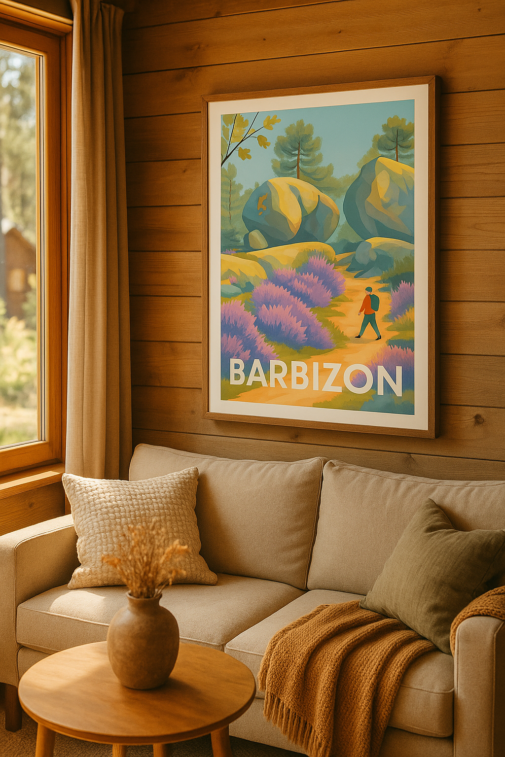 Affiche Barbizon — Escapade Nature et Randonnée · poster d'art de Barbizon
