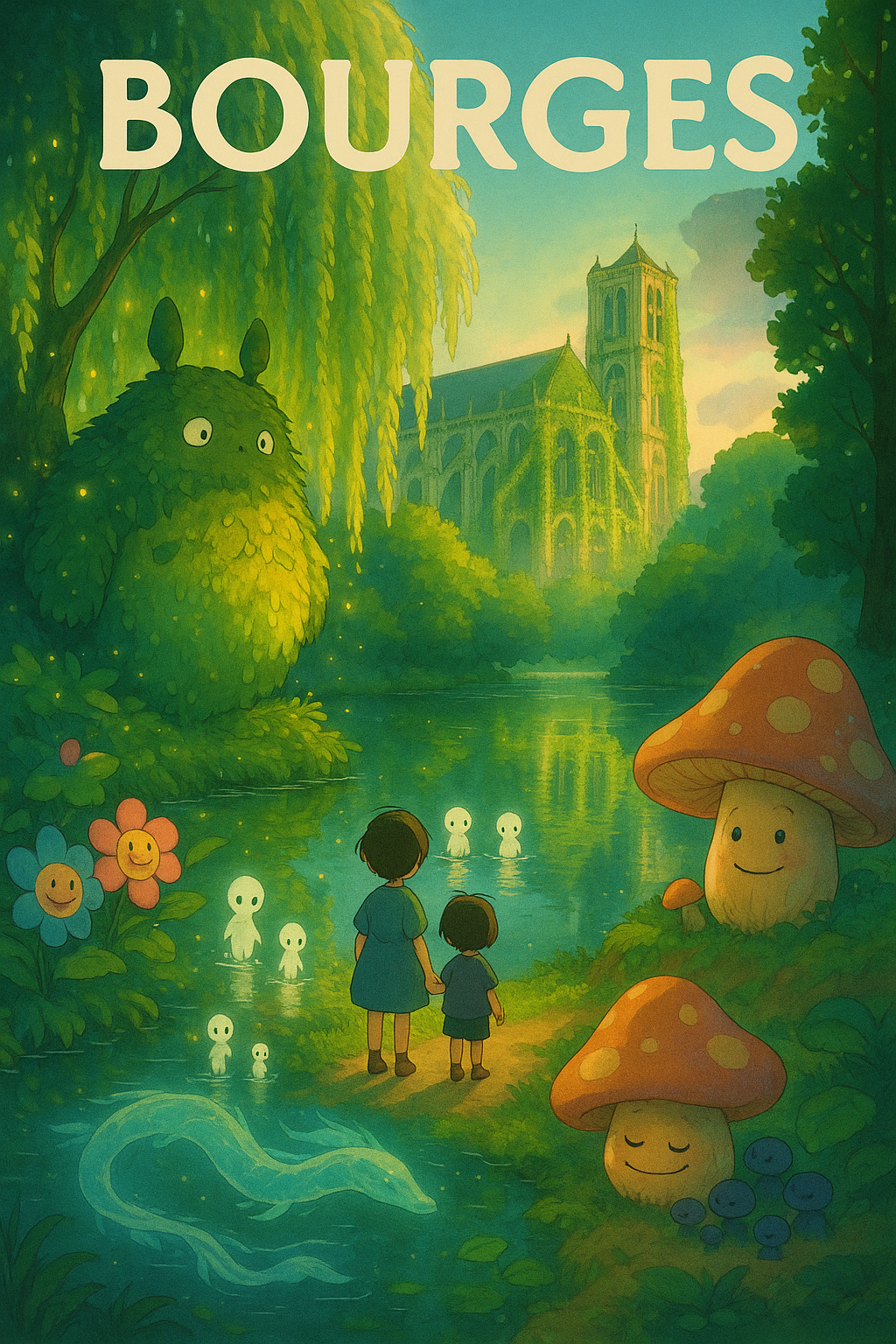 Affiche de Bourges - Un voyage féerique au cœur de la nature
