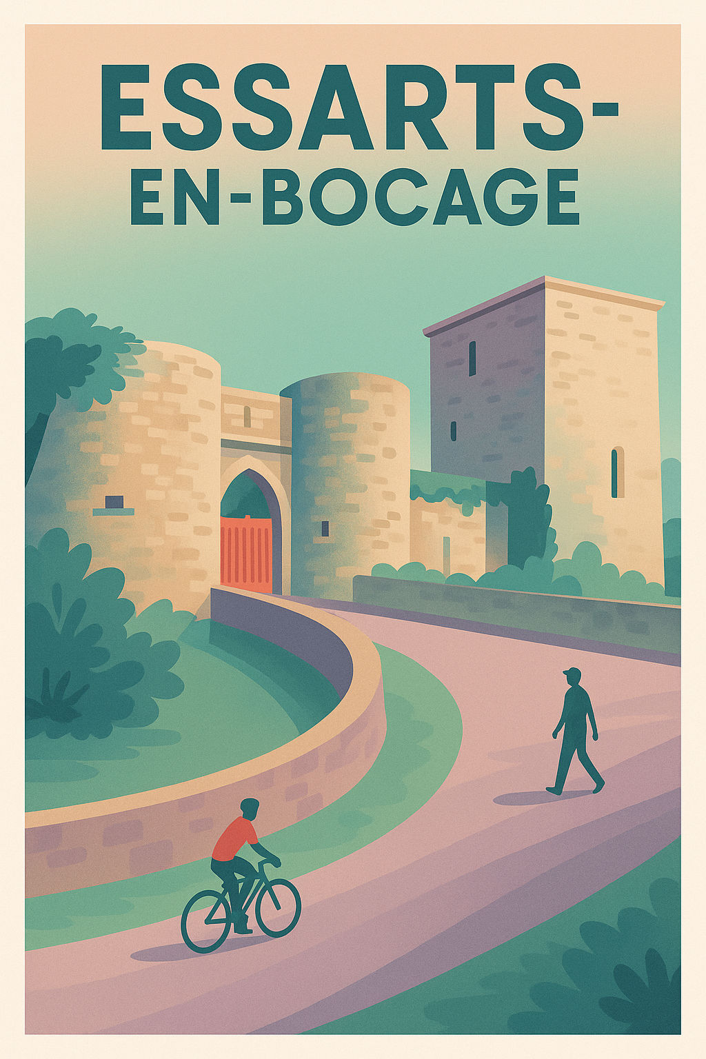 Affiche de Essarts-en-Bocage - Charme médiéval au fil des chemins
