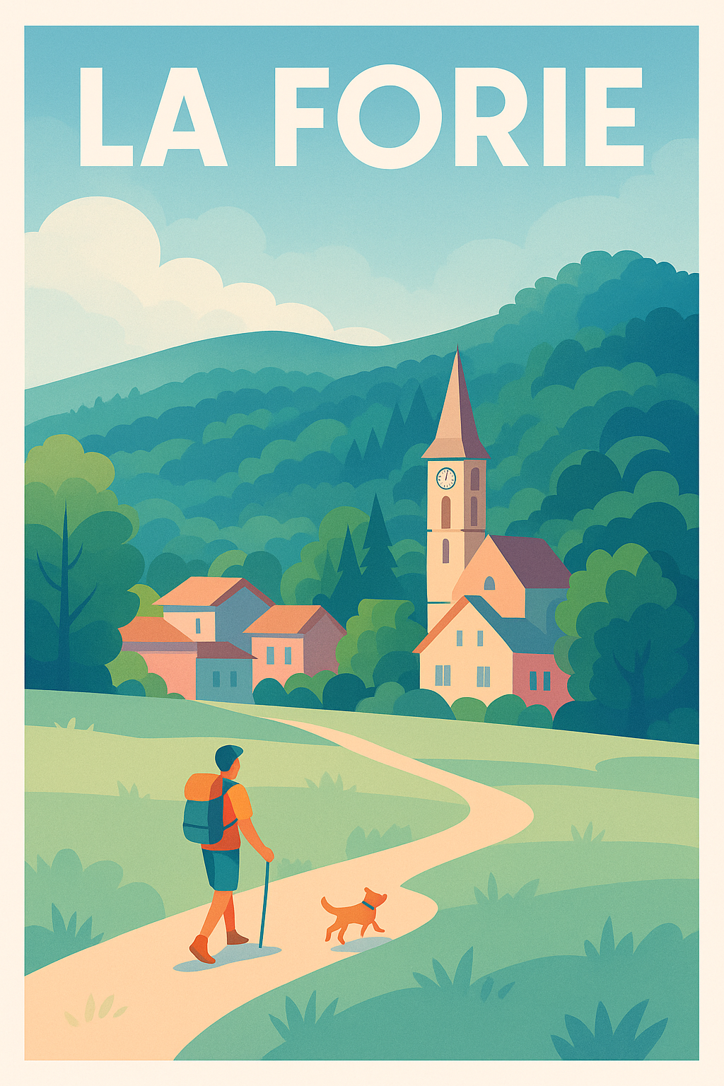 Affiche La Forie — Escapade nature et sérénité · poster d'art de La Forie