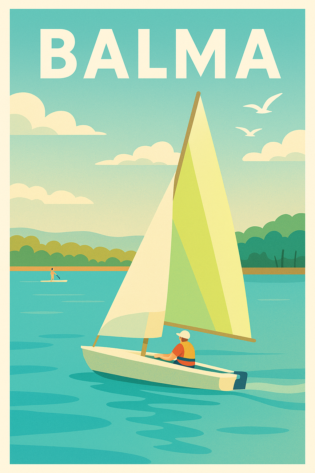 Affiche de Balma - Le charme paisible de la navigation