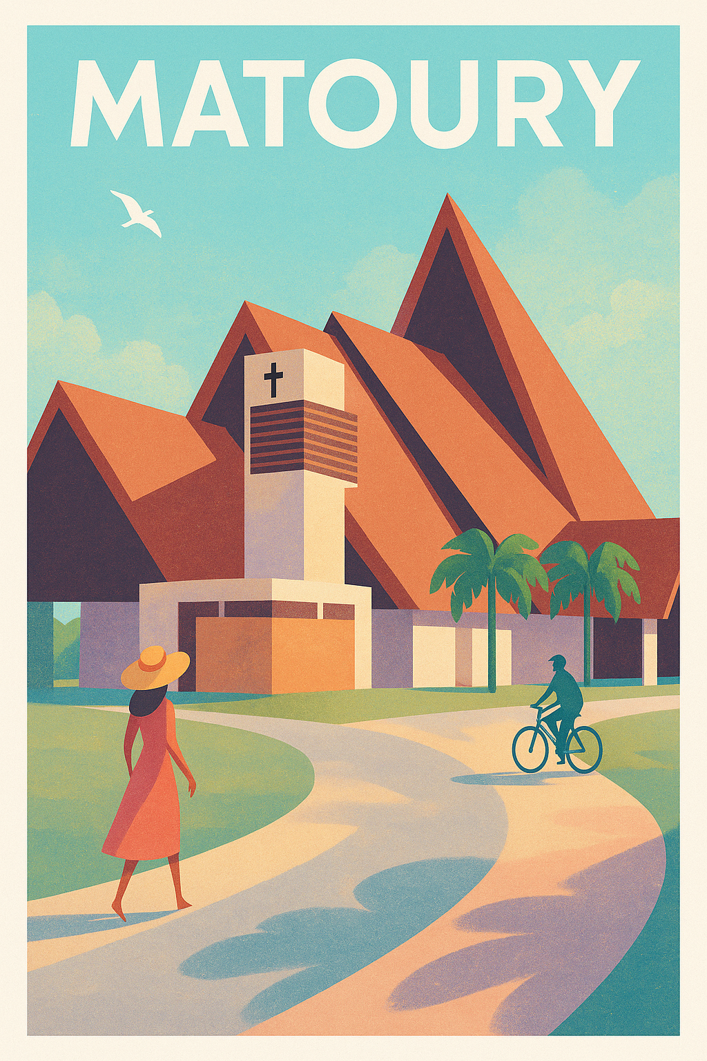 Affiche Matoury — Charme tropical et architecture élégante · poster d'art de Matoury