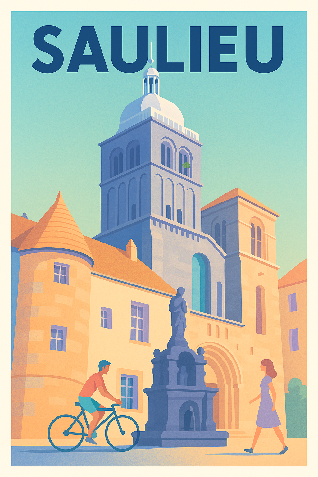 Affiche de Saulieu - Charme historique et douceur de vivre