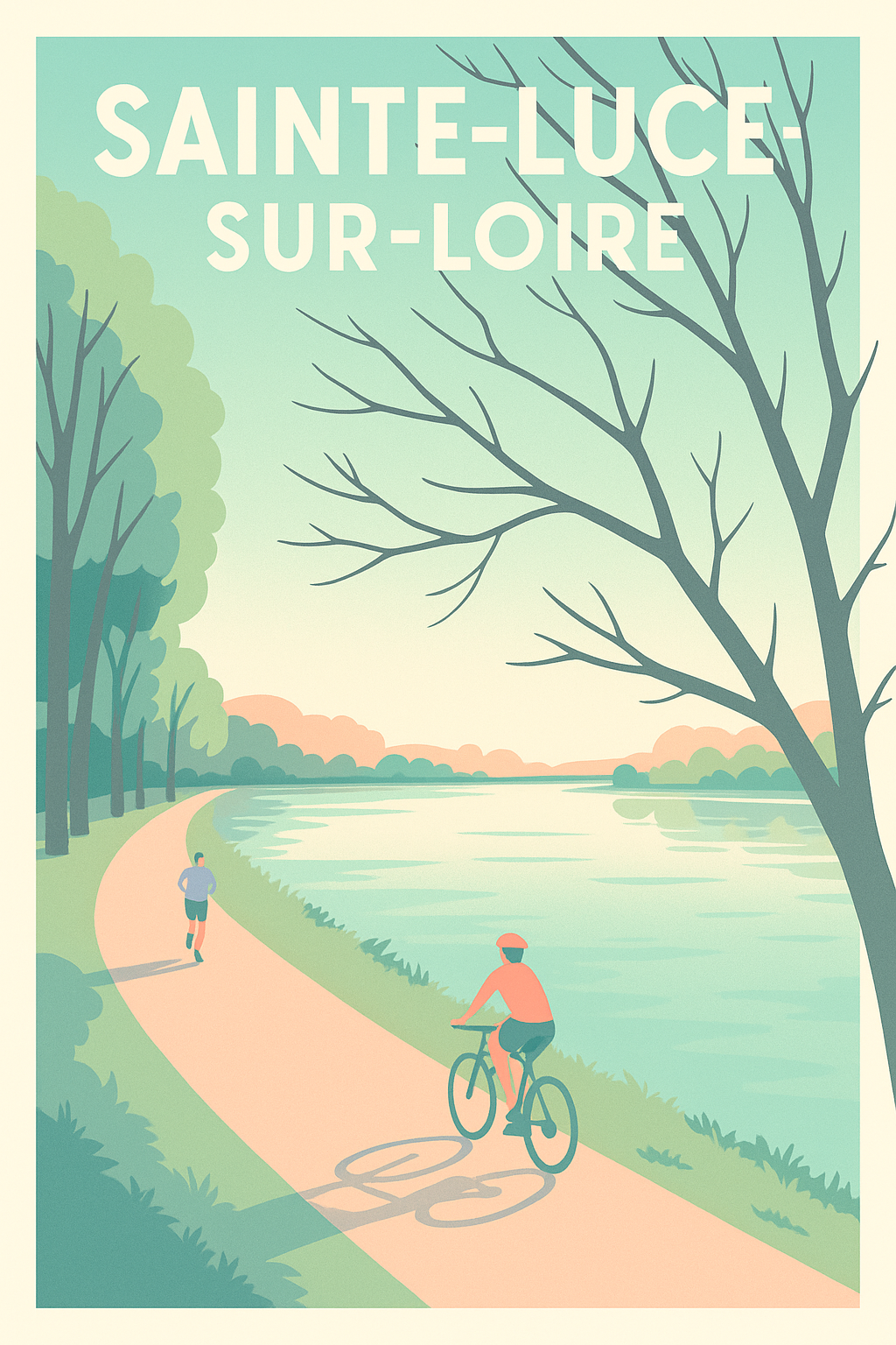 Affiche de Sainte-Luce-sur-Loire - Promenade riveraine paisible