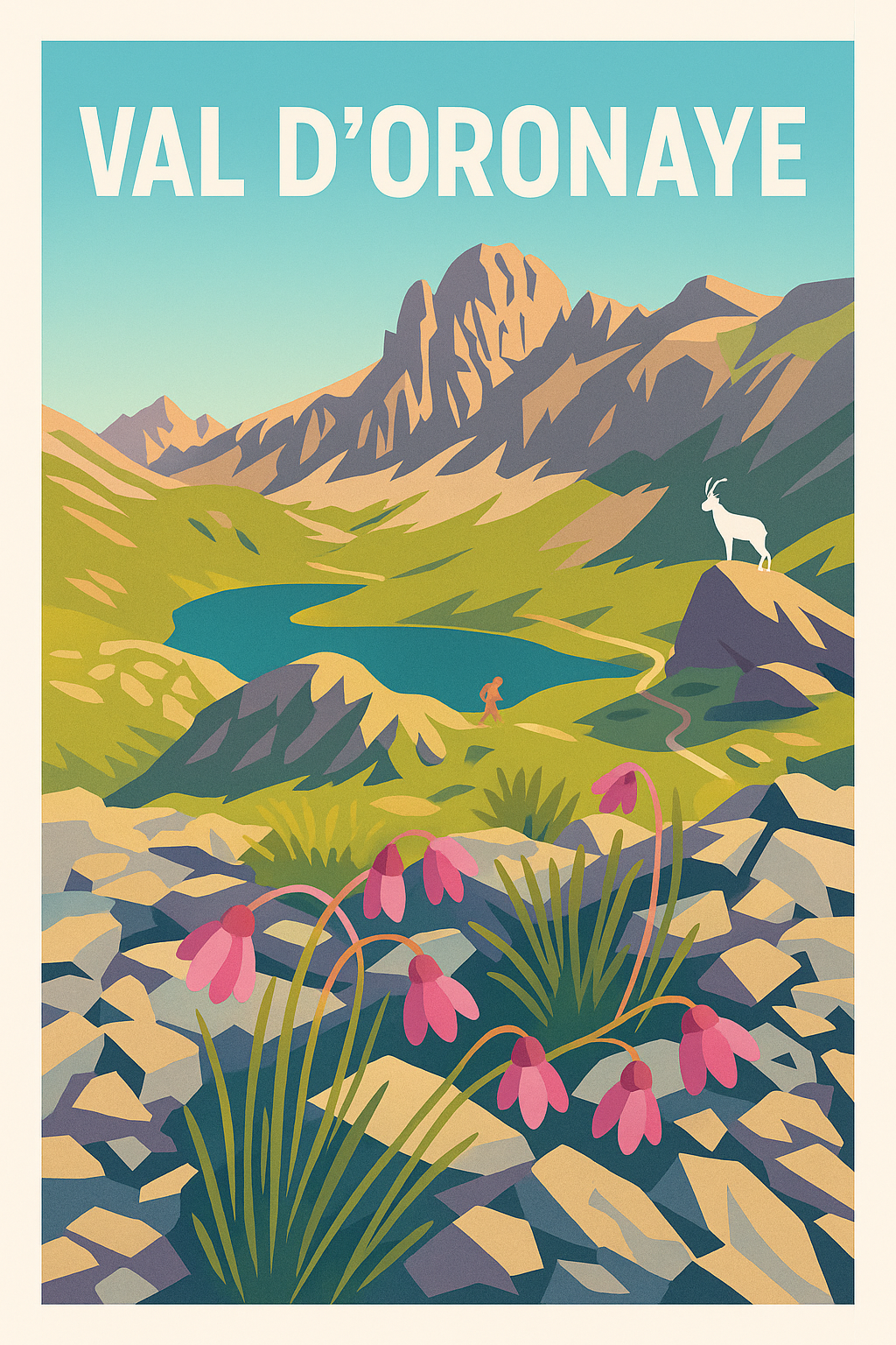 Affiche Val d'Oronaye — Évasion Alpine Authentique · poster d'art de Val d'Oronaye