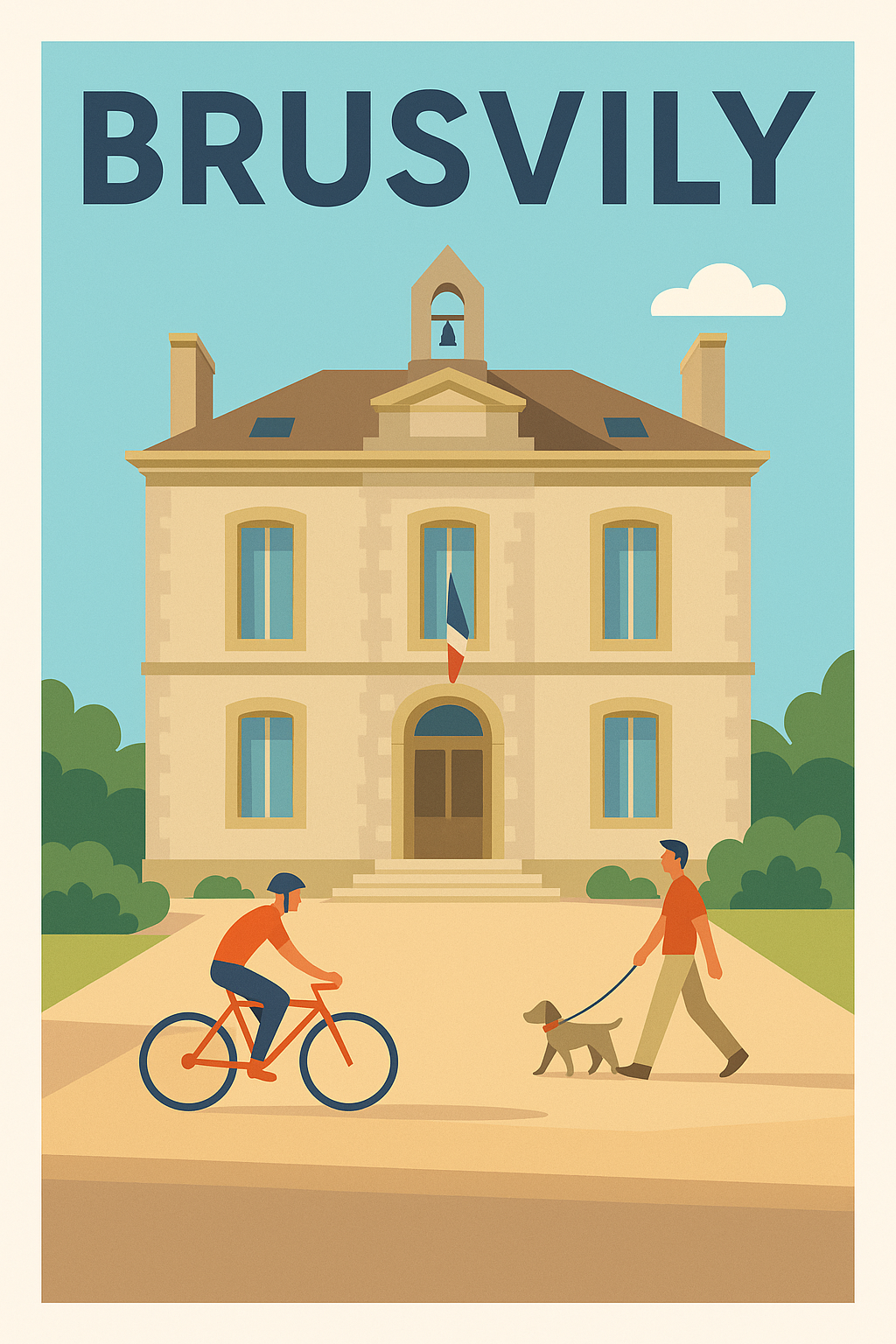 Affiche de Brusvily - Charme et quiétude à la mairie