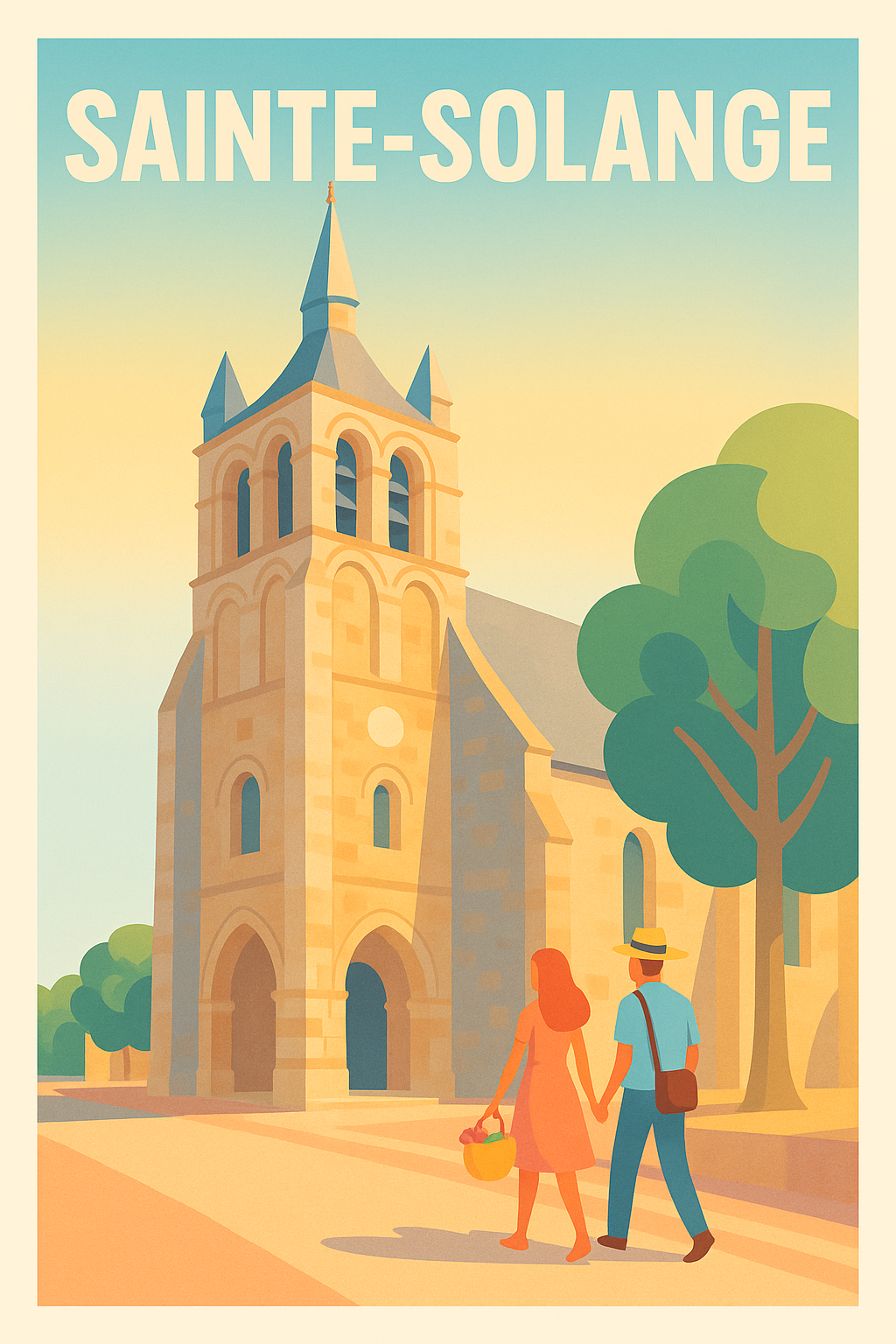 Affiche de Sainte-Solange - L'élégance d'une promenade au cœur du patrimoine