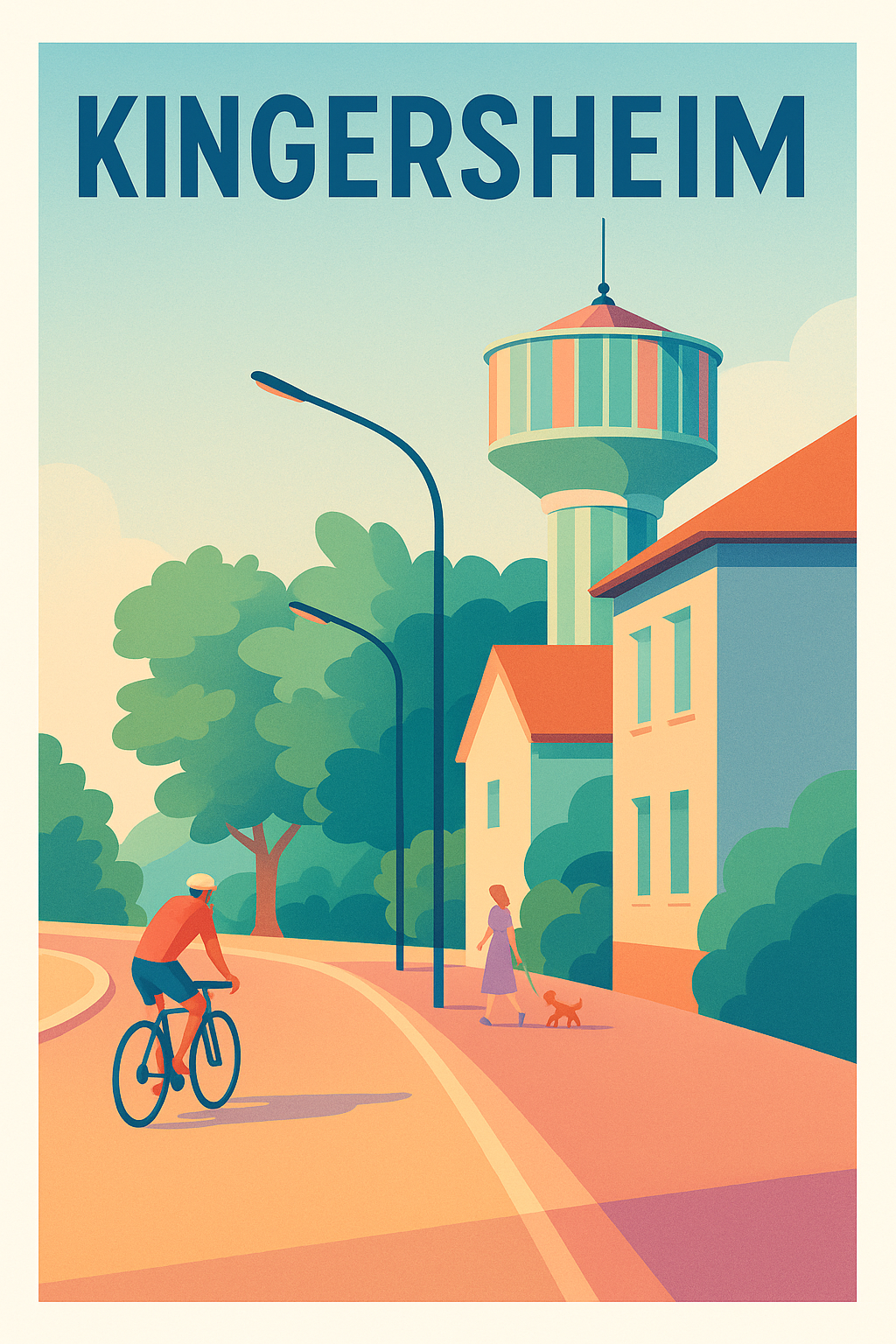 Affiche de Kingersheim - Douceur de vivre en Alsace