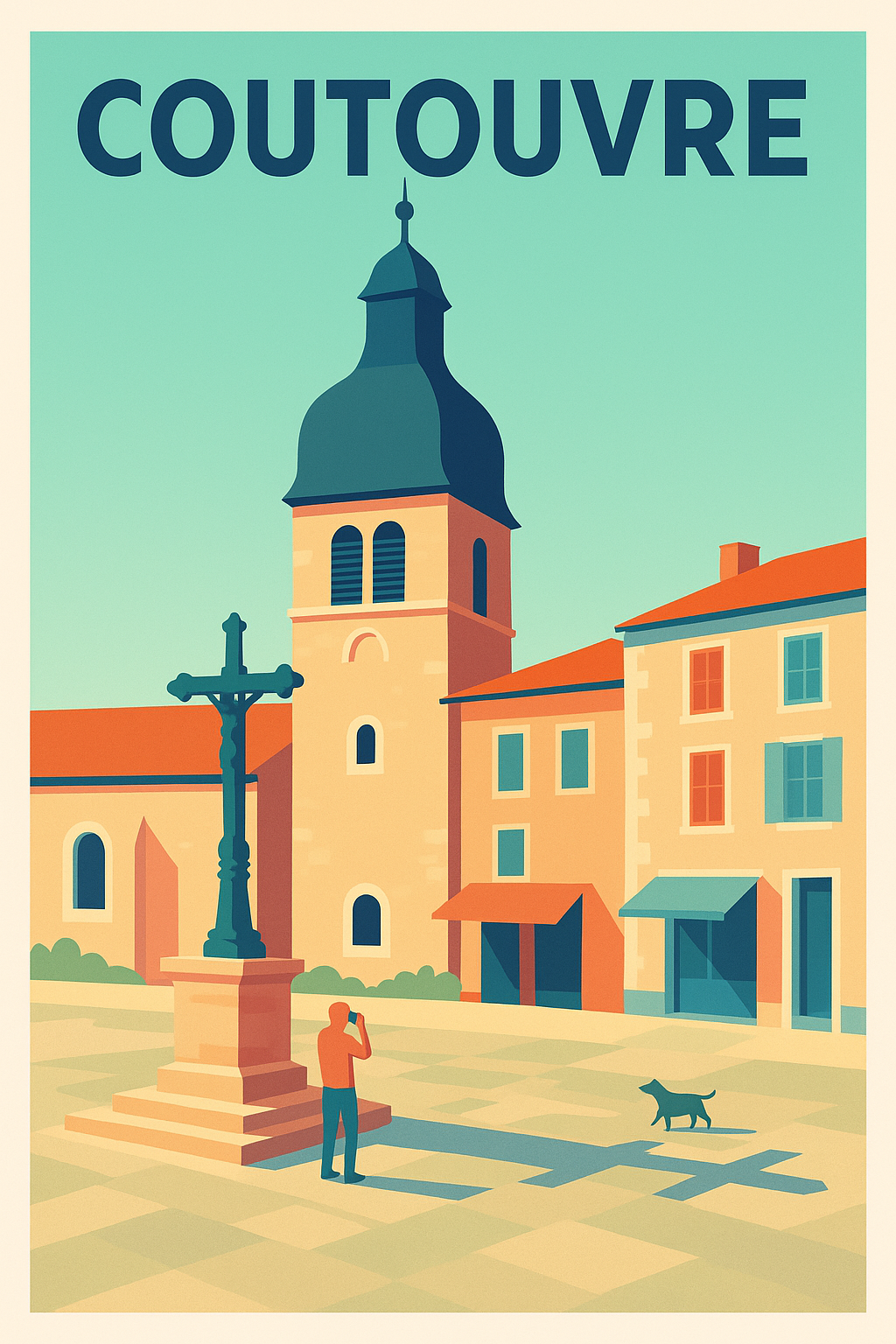 Affiche de Coutouvre - Charme et Sérénité au Cœur du Village