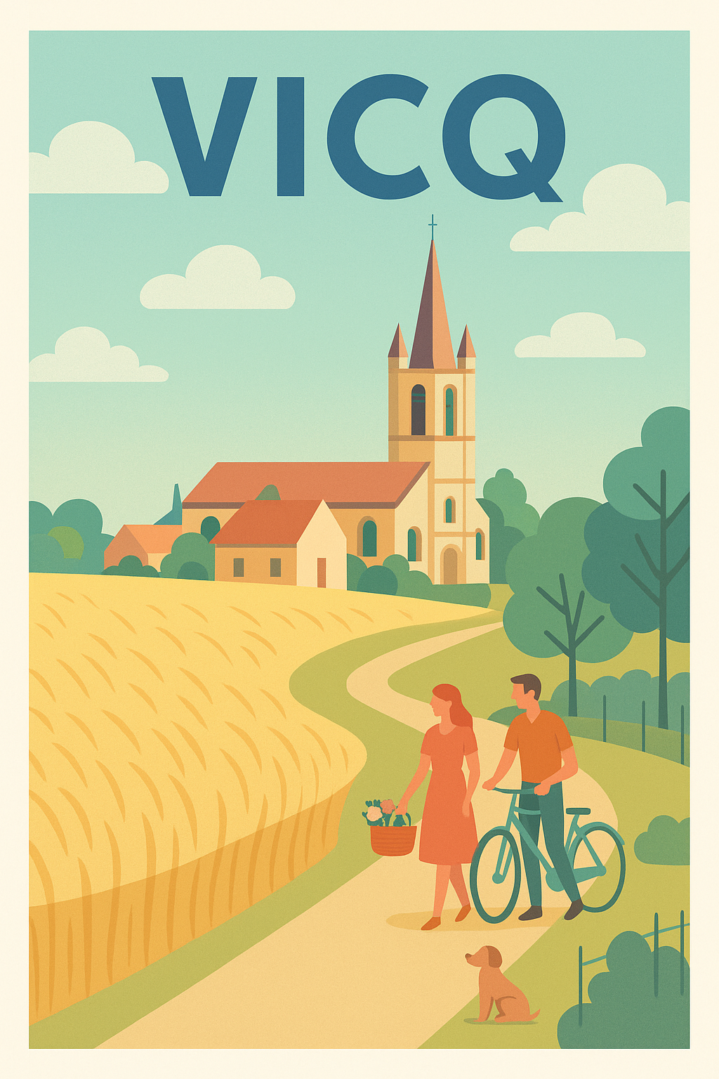 Affiche de Vicq - Une escapade champêtre pleine de douceur